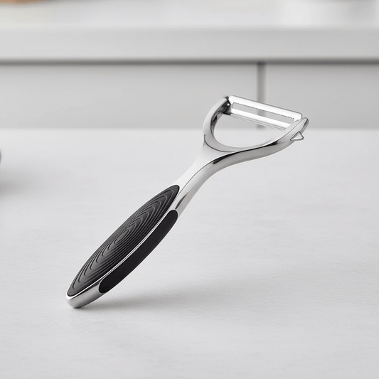 PeelMate Pro – Comfortable, Non-Slip Stainless Steel Peeler for Effortless Prep