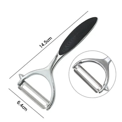 PeelMate Pro – Comfortable, Non-Slip Stainless Steel Peeler for Effortless Prep