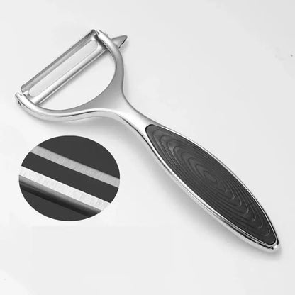 PeelMate Pro – Comfortable, Non-Slip Stainless Steel Peeler for Effortless Prep