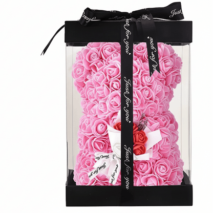 PETALLOVE – Artificial Foam Rose Bear for Valentine's Day and Home Styling