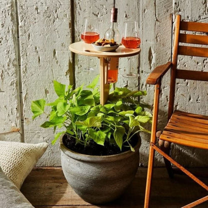 Picky Wine Table – Portable Outdoor Table with Glass & Bottle Holders – Ideal for Picnics