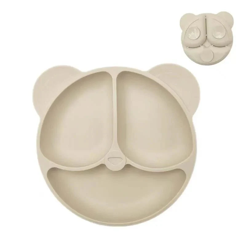 PLAYBITE PLATE – Eco-Friendly Silicone Suction Plate for Toddlers with Cartoon Design (BPA Free)