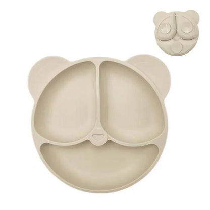 PLAYBITE PLATE – Eco-Friendly Silicone Suction Plate for Toddlers with Cartoon Design (BPA Free)