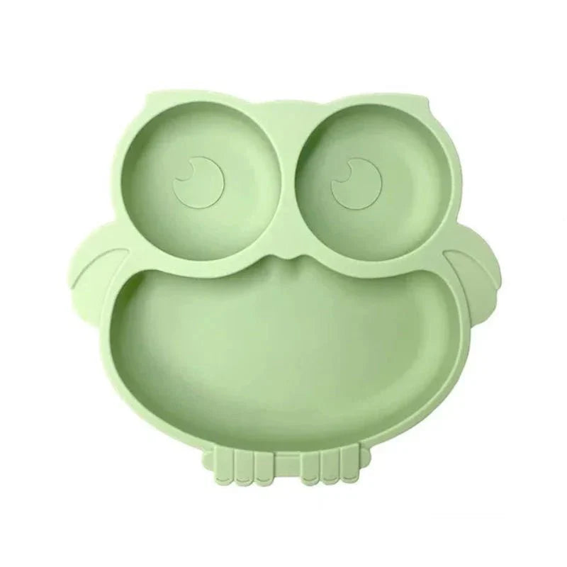 PLAYBITE PLATE – Eco-Friendly Silicone Suction Plate for Toddlers with Cartoon Design (BPA Free)