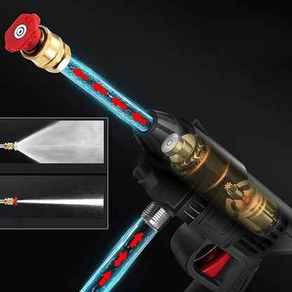 CLEANBURST – Portable Electric High-Pressure Cleaner with Foam Bottle & Dual Nozzles