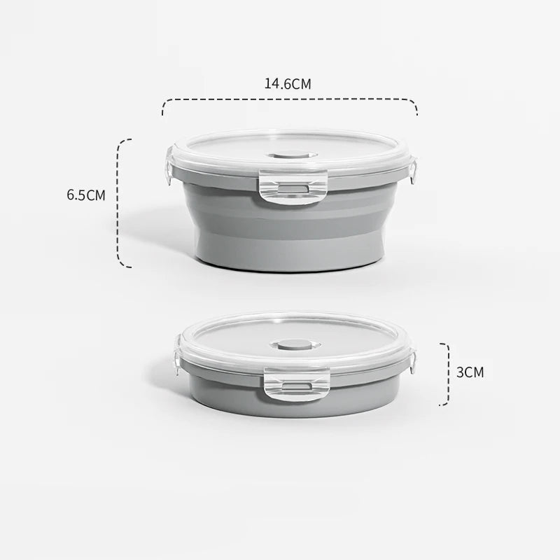 PREPBOXA PANTRYX – Collapsible Silicone Meal Prep Containers for Easy Storage