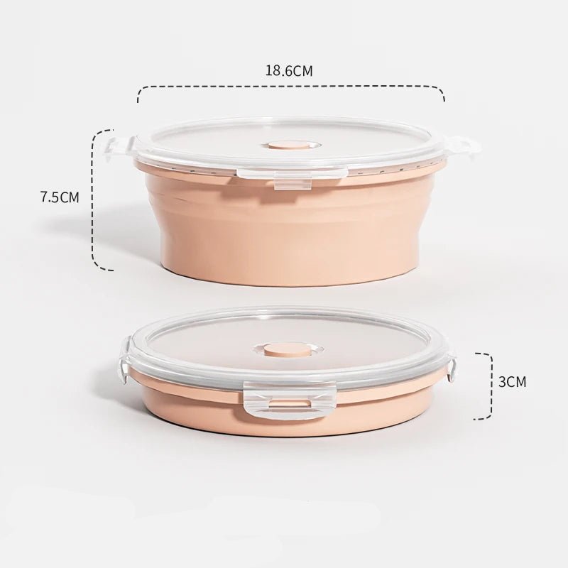 PREPBOXA PANTRYX – Collapsible Silicone Meal Prep Containers for Easy Storage