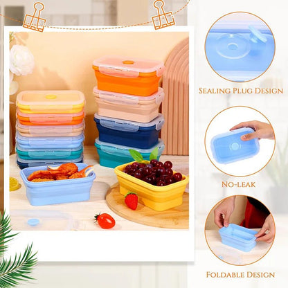 PREPBOXA PANTRYX – Collapsible Silicone Meal Prep Containers for Easy Storage