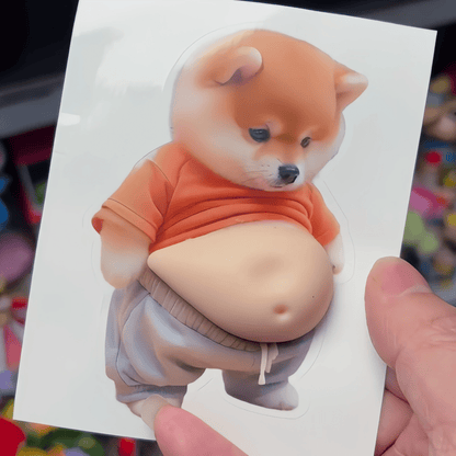 PUPPILO – Cute Shiba Dog Silicone Sticker Protector for Scratch & Impact Protection