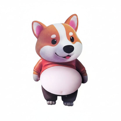 PUPPILO – Cute Shiba Dog Silicone Sticker Protector for Scratch & Impact Protection