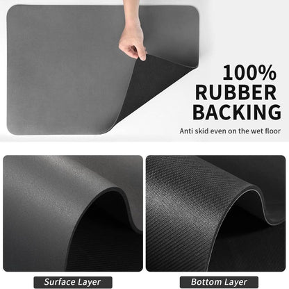 Quick-Dry Dish Mat – Super Absorbent Diatomite for Fast Drying in 10 Minutes