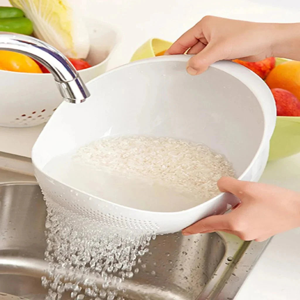 RINSEBOWL – Dual Layer Colander for Washing & Straining