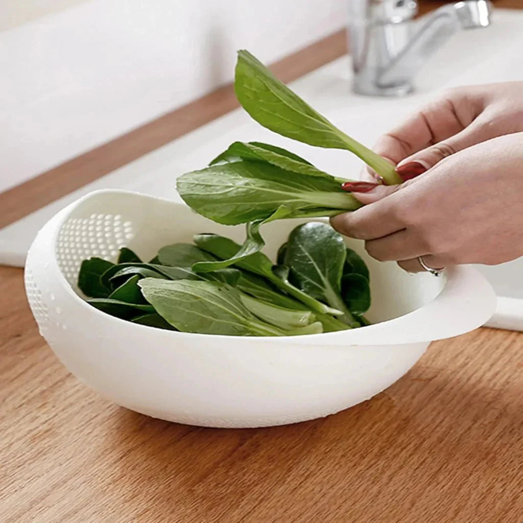 RINSEBOWL – Dual Layer Colander for Washing & Straining