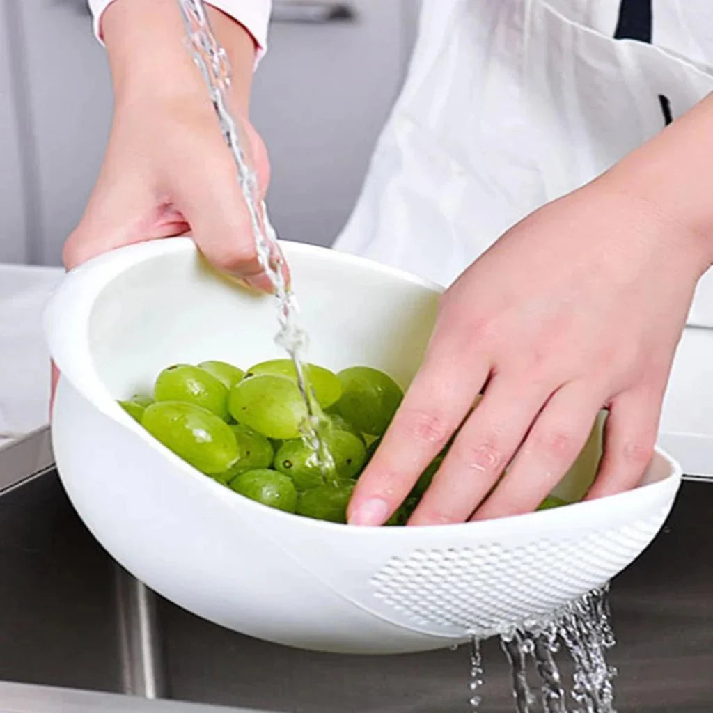 RINSEBOWL – Dual Layer Colander for Washing & Straining