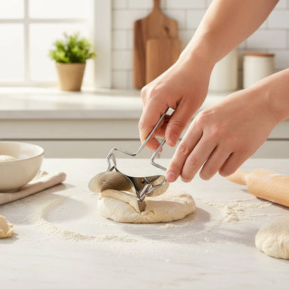 ROLLCUT – Premium Dough Cutter & Rolling Tool with Stainless Steel Blade