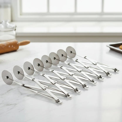 ROLLWAVE – Adjustable Wheel Dough Cutter for Baking and Dough Prep