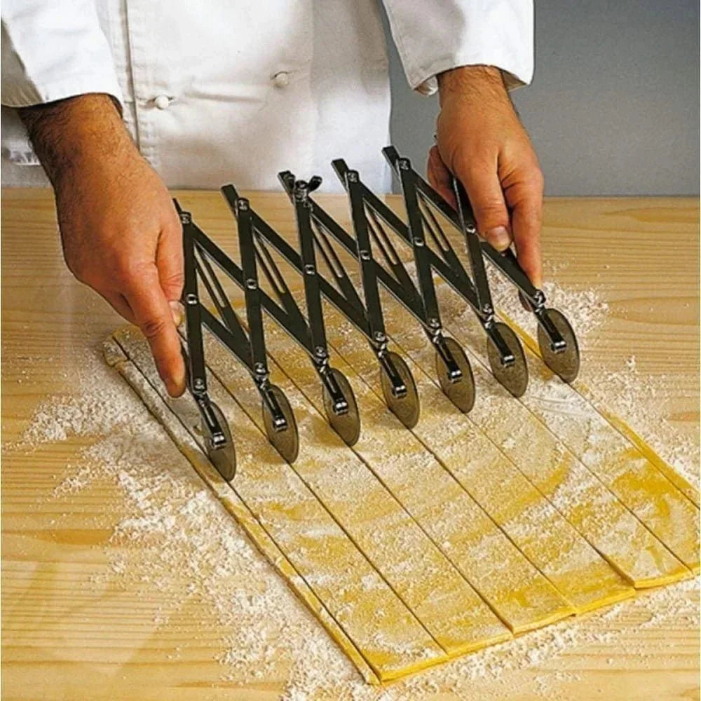 ROLLWAVE – Adjustable Wheel Dough Cutter for Baking and Dough Prep