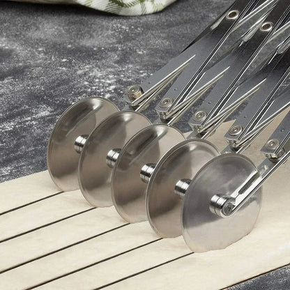 ROLLWAVE – Adjustable Wheel Dough Cutter for Baking and Dough Prep