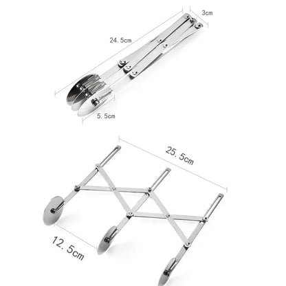 ROLLWAVE – Adjustable Wheel Dough Cutter for Baking and Dough Prep