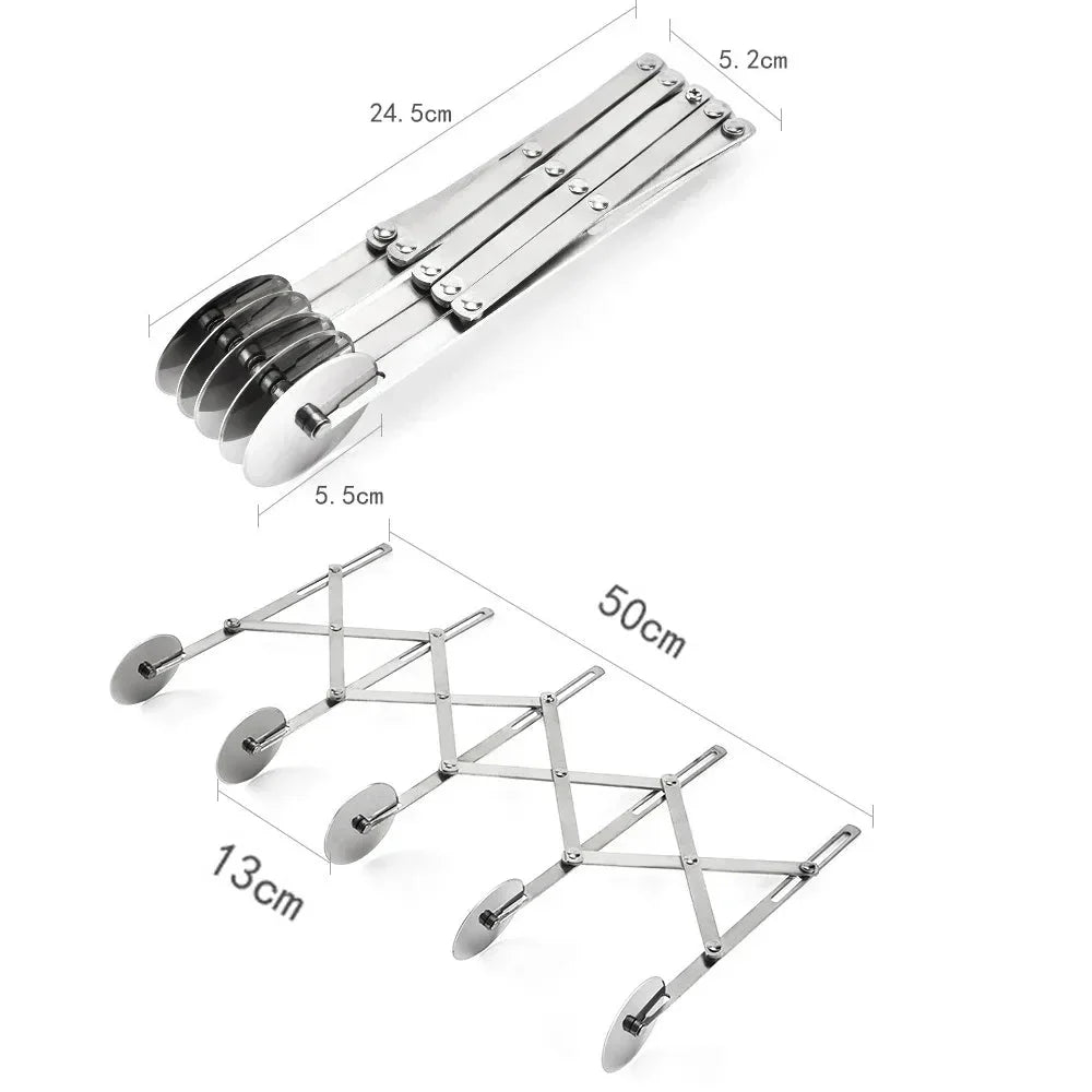 ROLLWAVE – Adjustable Wheel Dough Cutter for Baking and Dough Prep
