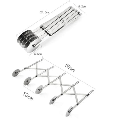 ROLLWAVE – Adjustable Wheel Dough Cutter for Baking and Dough Prep