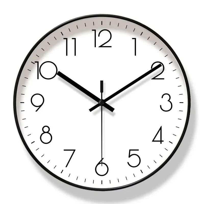 HUSKLOK – Silent Nordic Wall Clock with Minimalist Design