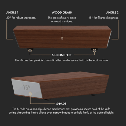 Sharpedge Pro – Diamond-Coated Knife Sharpener with Roll Mechanism for Effortless Precision
