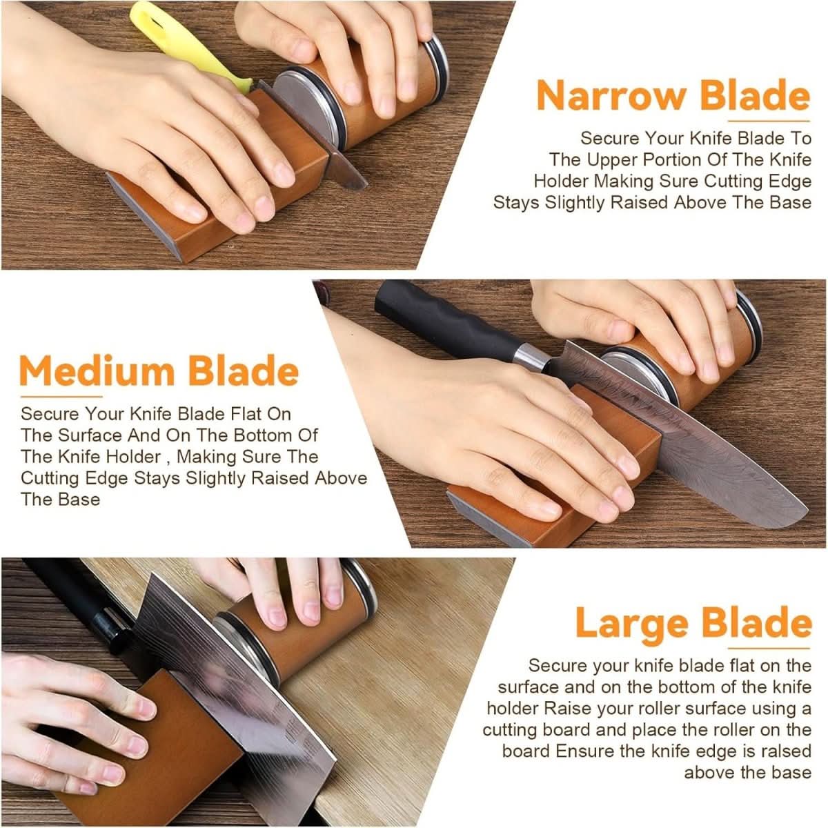 Sharpedge Pro – Diamond-Coated Knife Sharpener with Roll Mechanism for Effortless Precision