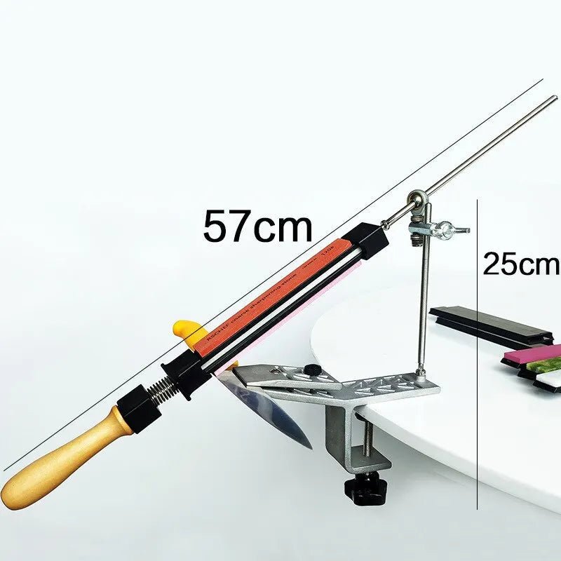 SHARPLINE – Precision Manual Knife Sharpener with Adjustable Rotatable Clamp for All Blades