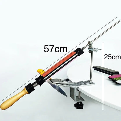 SHARPLINE – Precision Manual Knife Sharpener with Adjustable Rotatable Clamp for All Blades