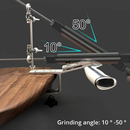 SHARPLINE – Precision Manual Knife Sharpener with Adjustable Rotatable Clamp for All Blades