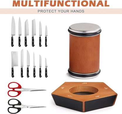 SHARPROLL – Manual Diamond Roller Knife Sharpener for Effortless Precision
