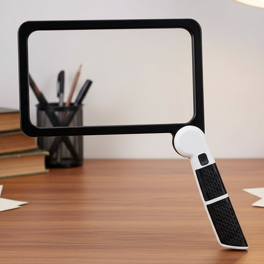 SHARPVIEW – 5x LED Handheld Magnifier for Reading Small Print