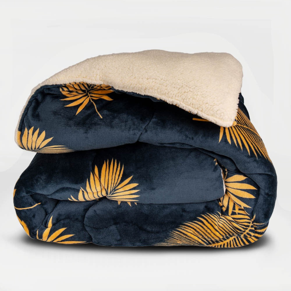 Sherpa Blanket with Quilted Core