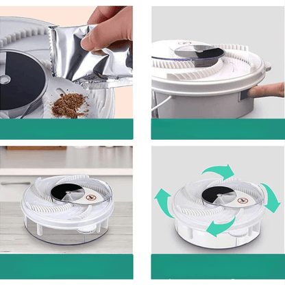 SILENT FLY trap – Indoor & Outdoor Fruit Fly Catcher with Silent Operation