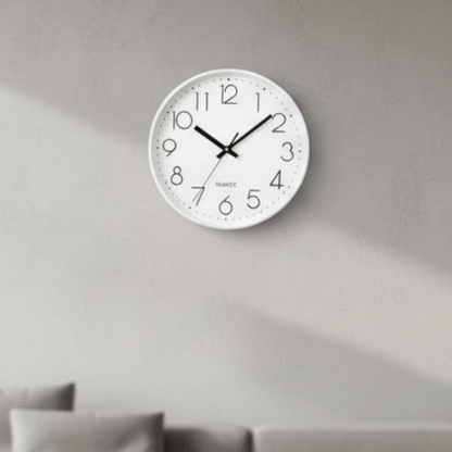 SILENTICK – 12-Inch Silent Non-Ticking Wall Clock for Modern Decor