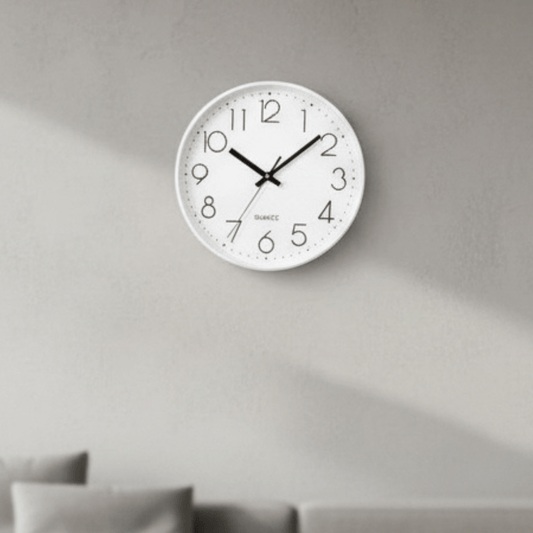 SILENTICK – 12-Inch Silent Non-Ticking Wall Clock for Modern Decor