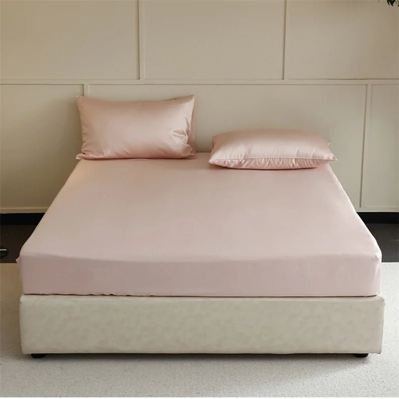 SILKVAULT – Luxury Mulberry Silk Fitted Sheet for Cool, Breathable Sleep