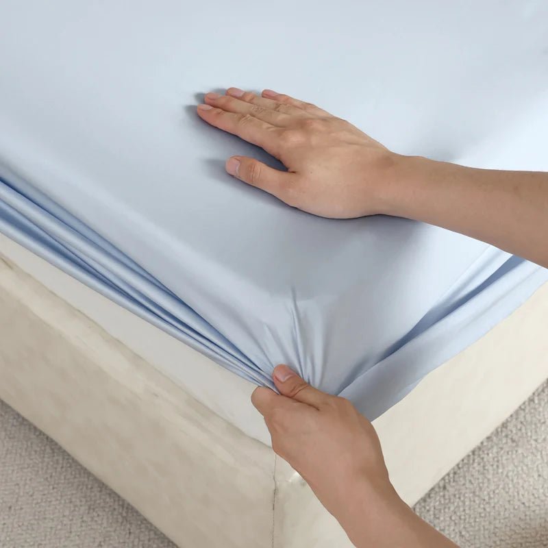 SILKVAULT – Luxury Mulberry Silk Fitted Sheet for Cool, Breathable Sleep