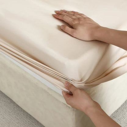 SILKVAULT – Luxury Mulberry Silk Fitted Sheet for Cool, Breathable Sleep