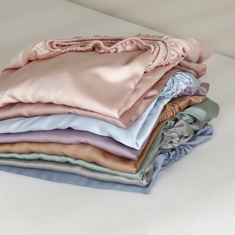 SILKVAULT – Luxury Mulberry Silk Fitted Sheet for Cool, Breathable Sleep