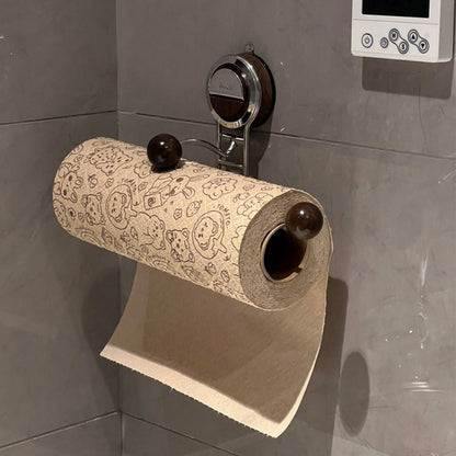 SMARTROLL – No-Drill Stainless Steel Paper Towel Holder with Removable Suction Base