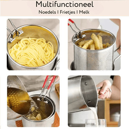 Snackpot – Stainless Steel Fryer for Crispy Snacks and Oil-Saving Cooking
