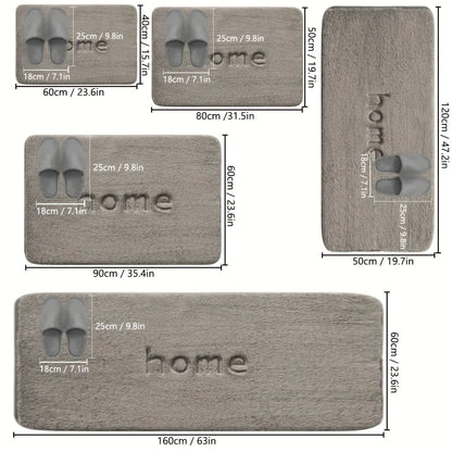 SOFTSTEP – Non-Slip Absorbent Flannel Mat for Everyday Home Use