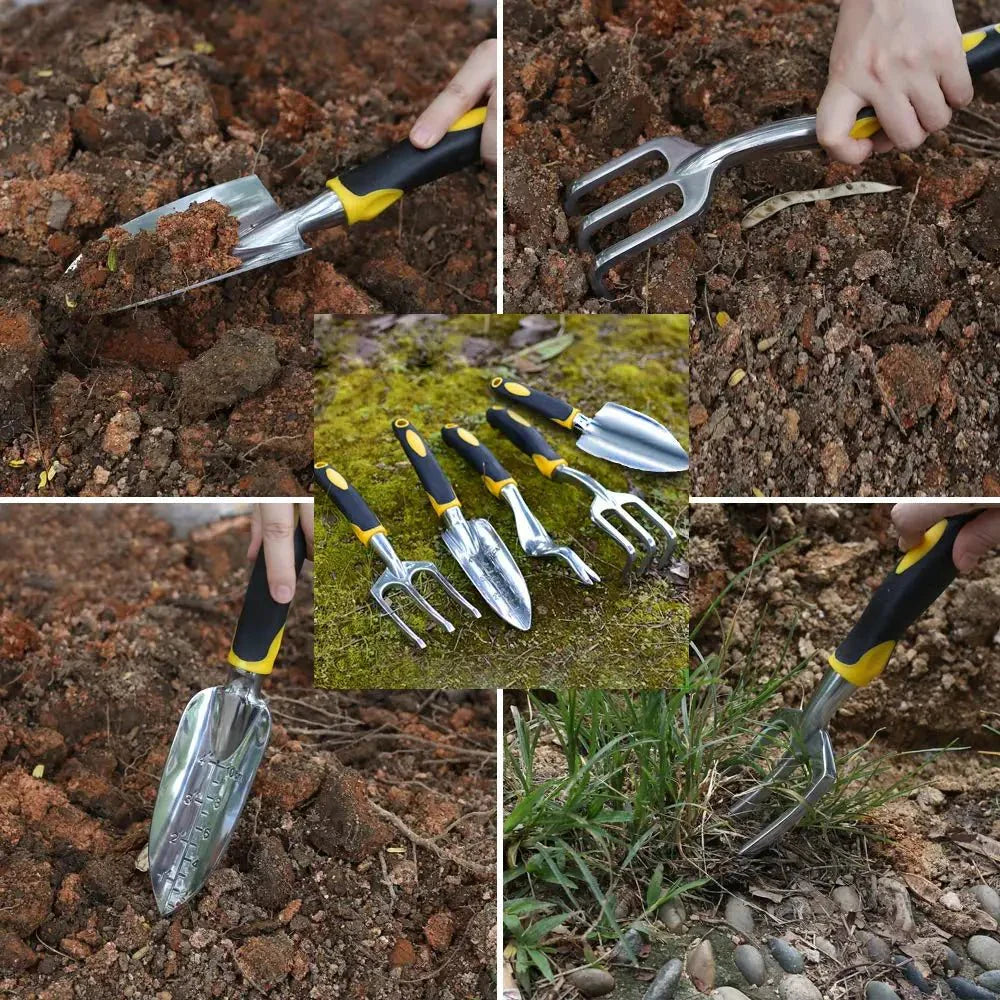 SOILARA – Ergonomic Stainless Steel Garden Tool Set