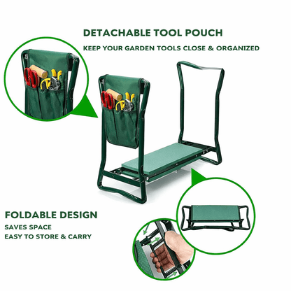 SOILMATE – Ergonomic 2-in-1 Garden Kneeler and Seat for Joint Comfort