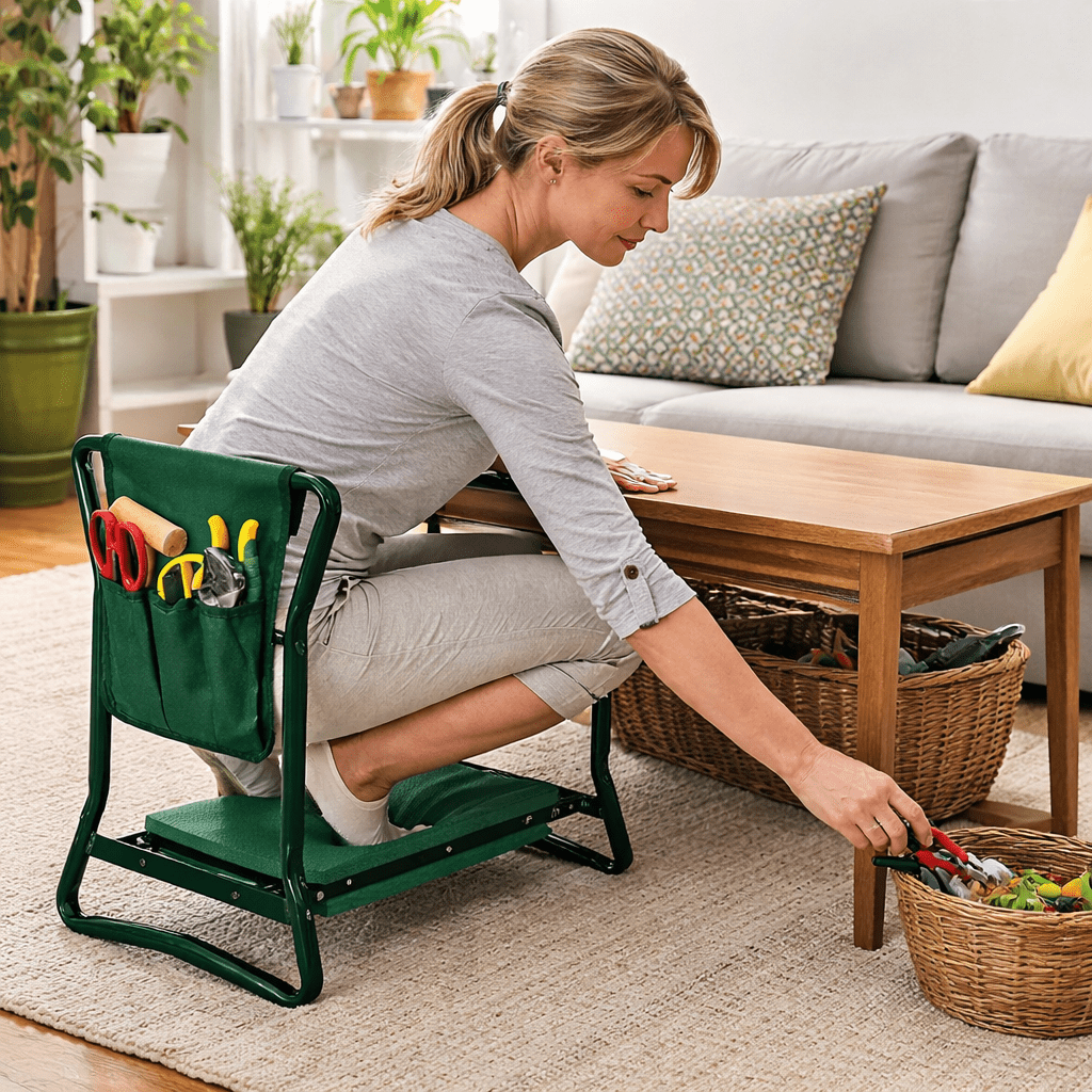 SOILMATE – Ergonomic 2-in-1 Garden Kneeler and Seat for Joint Comfort