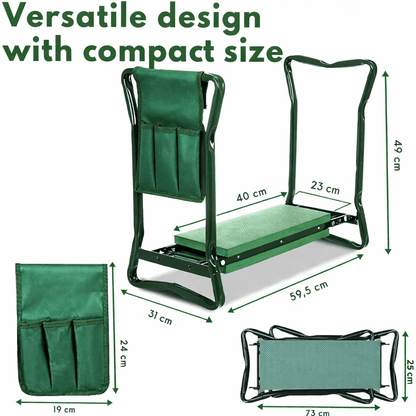 SOILMATE – Ergonomic 2-in-1 Garden Kneeler and Seat for Joint Comfort