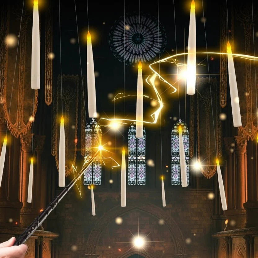 SPELLFLAME – Battery Operated Flameless Floating Candles with Magic Wand Remote