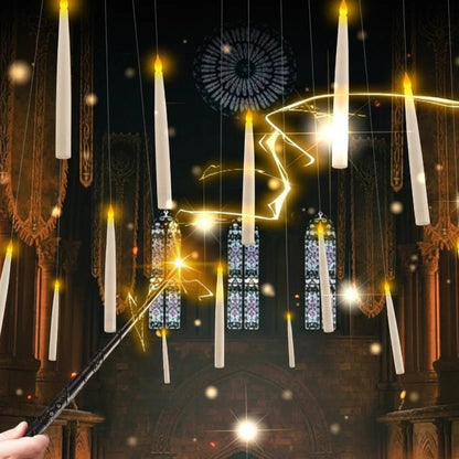SPELLFLAME – Battery Operated Flameless Floating Candles with Magic Wand Remote
